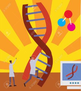 Side-view-of-men-climbing-on-DNA-ladder-Stock-Photo-dna-cartoon-scientist